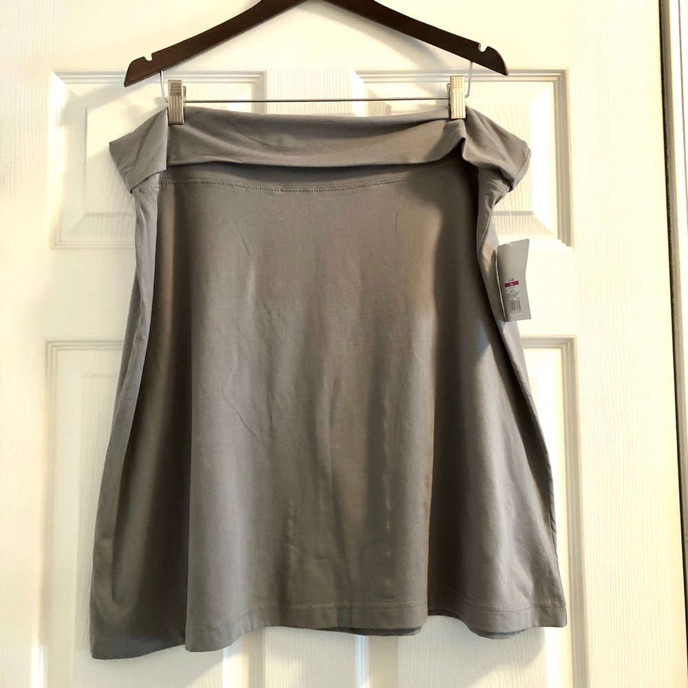 NEW - Grey Cotton Skirt - Size XXL